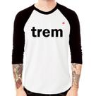 Camiseta Raglan Trem Manga 3/4 - Foca na Moda Camiseta Raglan Trem Manga 3/4 - Foca na Moda