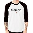 Camiseta Raglan Tremzin Manga 3/4 - Foca na Moda