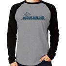 Camiseta Raglan Trenzinho Brinquedo Manga Longa - Foca na Moda