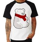 Camiseta Raglan Urso Polar - Foca na Moda Camiseta Raglan Urso Polar - Foca na Moda