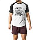 Camiseta Raglan Vintage idade perfeicao 1981