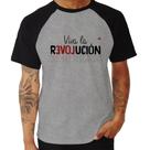 Camiseta Raglan Viva la Revolución - Foca na Moda Camiseta Raglan Viva la Revolución - Foca na Moda