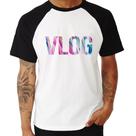 Camiseta Raglan Vlog - Foca na Moda