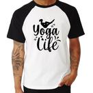 Camiseta Raglan Yoga Life - Foca na Moda