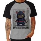 Camiseta Raglan You cat see my ninja moves - Foca na Moda