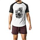 Camiseta Raglan Zumbis psicodelico arte