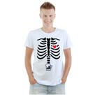 Camiseta Raio x Cerveja Esqueleto Camisa Personalizada Blusa Adulto Algodão com Poliéster
