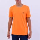 Camiseta Ralph Lauren Masculina Custom Slim Fit Laranja Claro