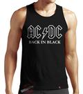 Camiseta Regata Ac Dc Back In Black Banda Rock Metal Algodão
