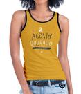 Camiseta regata Agosto Dourado FEMININA Amarelo