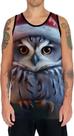 Camiseta Regata Animais Corujas Misticas Aves Noturnas HD 20 Camiseta Regata Animais Corujas Misticas Aves Noturnas HD 20