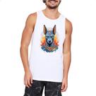Camiseta Regata Anubis Watercolor Arte Camiseta Regata Anubis Watercolor Arte