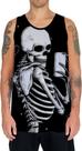 Camiseta Regata Arte Tumblr Esqueletos Caveira Ossos Moda 4