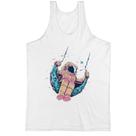 Camiseta Regata Astronaula no balanco lunar