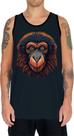Camiseta Regata Babuino Macaco Gorila Face Animais Selva 3