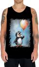 Camiseta Regata Bebê Pinguim com Balões Crianças 10 Camiseta Regata Bebê Pinguim com Balões Crianças 10