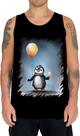 Camiseta Regata Bebê Pinguim com Balões Crianças 14