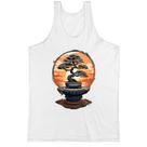 Camiseta Regata Bonsai magico Japao sunset