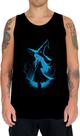 Camiseta Regata Bruxa Halloween Azul Festa 2