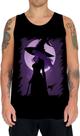 Camiseta Regata Bruxa Halloween Púrpura Festa 11