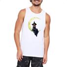 Camiseta Regata Bruxa sentada na lua minguante