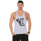 Camiseta Regata Cavada Masculina Academia Treino Estampa Motivação