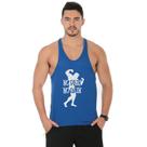 Camiseta Regata Cavada Masculina Academia Treino Estampa No Pain No Gain Musculção