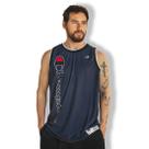 Camiseta Regata Champion Basket Script Street Navy