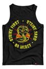 Camiseta Regata Cobra Kai Strike First Karate Kid Camisa