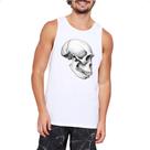 Camiseta Regata Cranio Chimpanze Grafite Arte