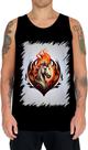 Camiseta Regata de Cavalo Flamejante Fire Horse 3