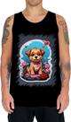 Camiseta Regata Dia dos Namorados Cachorrinho 10