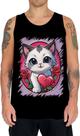 Camiseta Regata Dia dos Namorados Gatinho 2