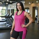Camiseta REGATA Dry Fit MALHA FRIA POLIAMIDA + SHORT Leg Legging COM BOLSOS Conjunto Fitness 552 Camiseta REGATA Dry Fit MALHA FRIA POLIAMIDA + SHORT Leg Legging COM BOLSOS Conjunto Fitness 552