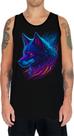 Camiseta Regata Estampada T-shirt Face Lobo Neon Canino 1