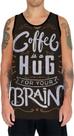 Camiseta Regata Estampas Eu amo Café Coffee Grãos Arte HD 13