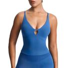 Camiseta regata feminina Aoxjox, sem mangas, alça esculpida