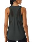 Camiseta regata feminina MAGCOMSEN sem mangas Workout Sport S cinza escuro