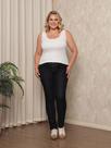 Camiseta regata feminina plus size canelada