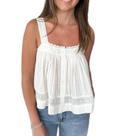 Camiseta regata feminina ROAONOCOMO, renda, ilhós, babados, peplum, camiseta Camiseta regata feminina ROAONOCOMO, renda, ilhós, babados, peplum, camiseta