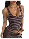 Camiseta regata feminina SOLY HUX com estampa de leopardo canelada bordô M Camiseta regata feminina SOLY HUX com estampa de leopardo canelada bordô M