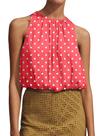 Camiseta regata feminina Ythomm Halter Crop Bubble sem mangas branca Camiseta regata feminina Ythomm Halter Crop Bubble sem mangas branca