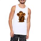 Camiseta Regata Filhote de Mamute 3D art Camiseta Regata Filhote de Mamute 3D art
