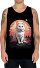 Camiseta Regata Gatinho no Pôrdo Sol Sunset 6