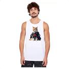 Camiseta Regata Gato samurai Camiseta Regata Gato samurai