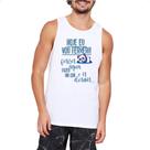 Camiseta Regata Ironico fever agua fazer cha e dormir