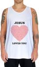Camiseta Regata João 3 16 Jesus Te Ama 4k 2