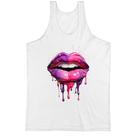 Camiseta Regata Labios pink e purpura derretendo Camiseta Regata Labios pink e purpura derretendo