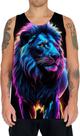 Camiseta Regata Leão Dark Silhueta Fantasmagórica 1 Camiseta Regata Leão Dark Silhueta Fantasmagórica 1