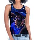 Camiseta regata Macaco FEMININA Animal Adulto
